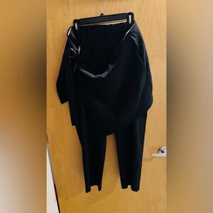 Elegant Black Men’s Skirt Slacks